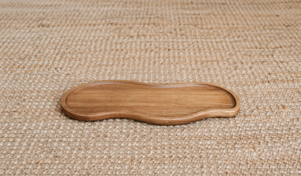 מגש עץ שיטה אמורפי