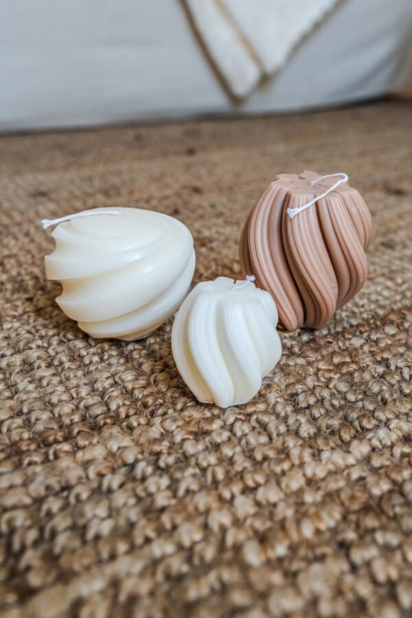 סט נרות ארומטיים דקורטיביים לחדר שינה משעוות סויה