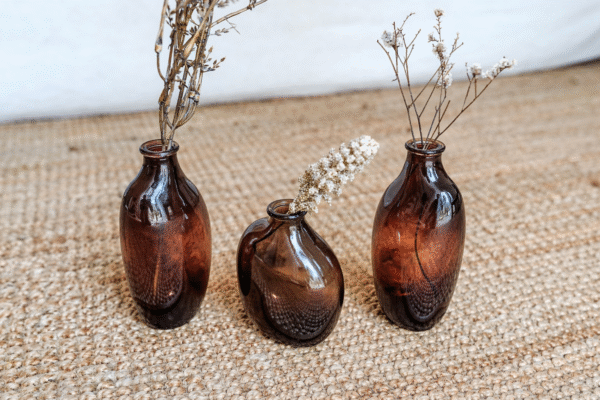 אגרטלים זכוכית חומה